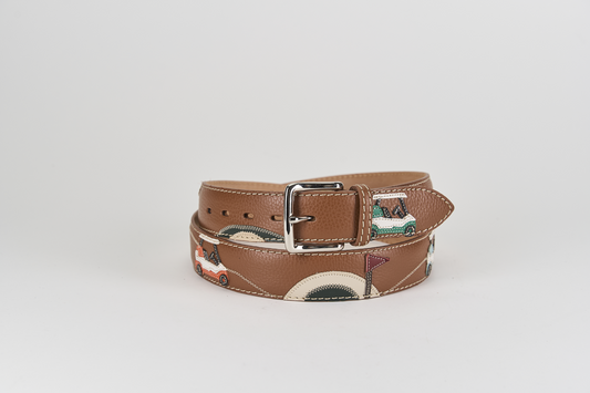 Cintura Golf cuoio