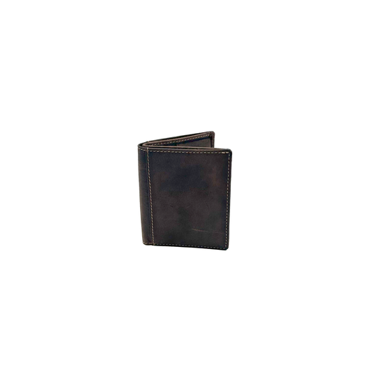 Small Vertical Wallet Nappa Suede Brown 8103