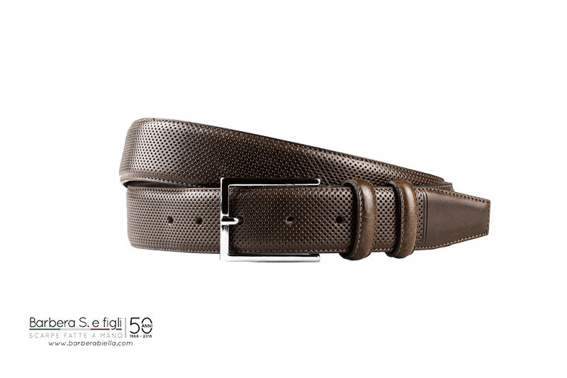 Handmade Perforated Belt 1309 Moor's Head