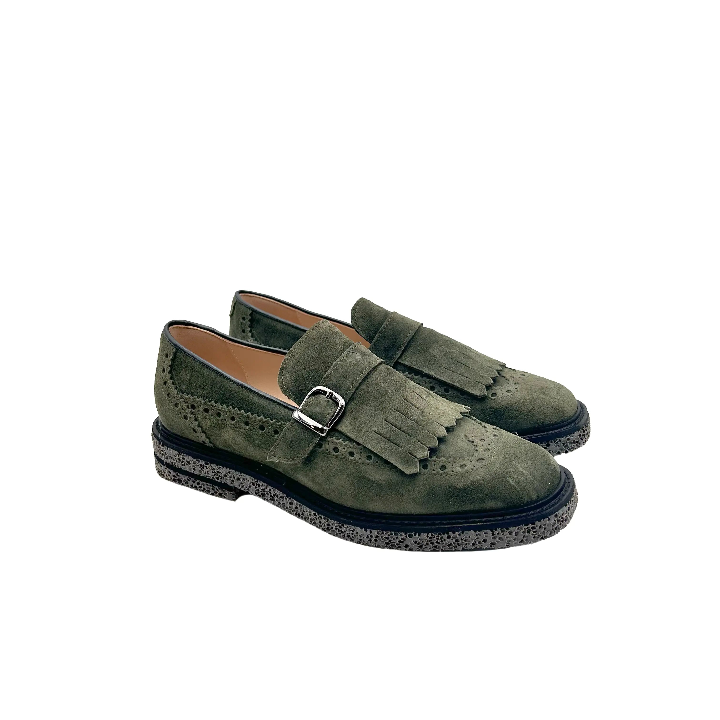 090 Camoscio Oliva - Scarpe Biella | Barbera Sandro e Figli snc