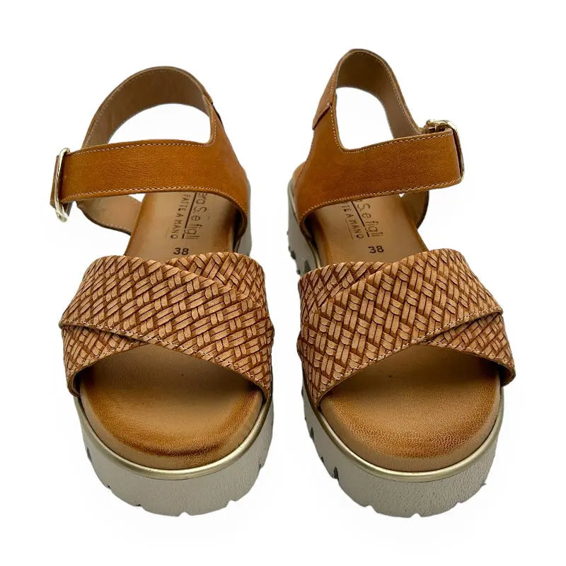 1097 Treccia Cuoio - Scarpe Biella | Barbera Sandro e Figli snc