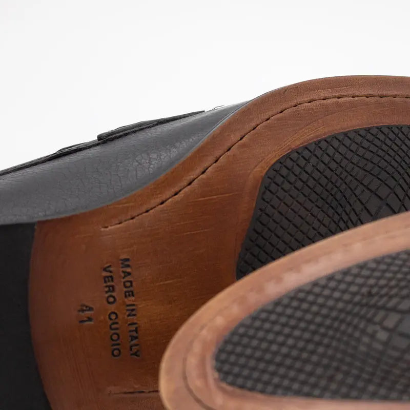 0405 Lav. Nero Barbera Biella - Scarpe Fatte a Mano