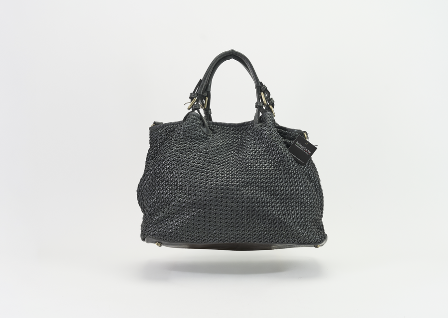 Borsa 2025 intreccio nero