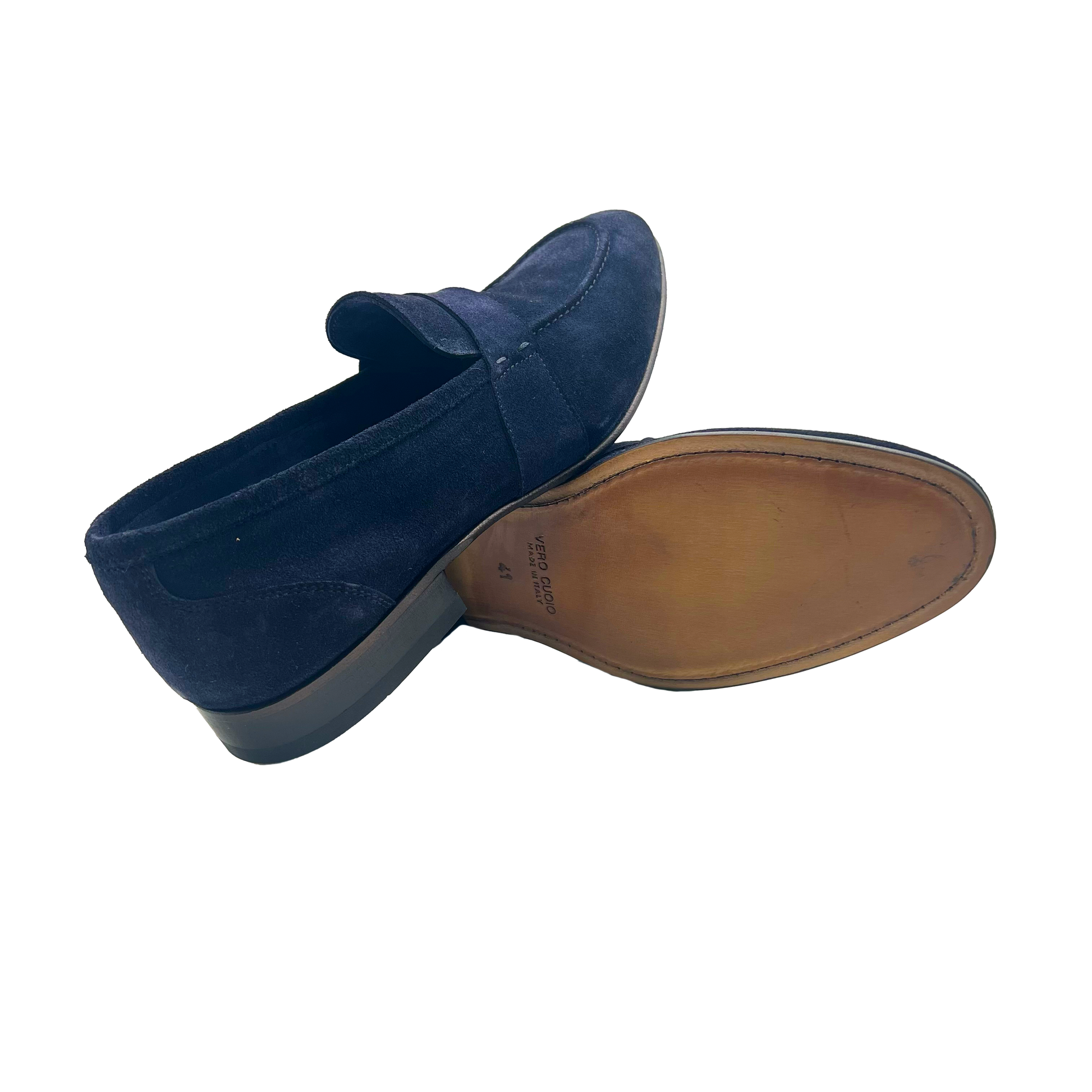 2828 Suede Navy Barbera Biella - Scarpe Fatte a Mano