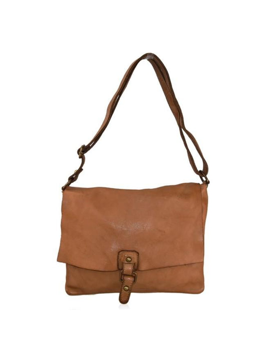 Borsa a spalla in pelle - BAHN35 cuoio Barbera Biella - Scarpe Fatte a Mano