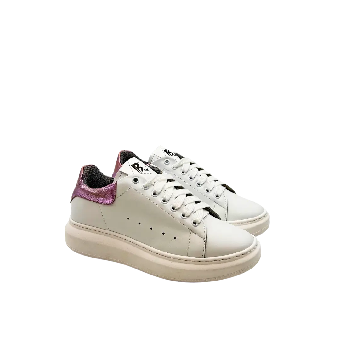 B68 Iconic White/Pink Barbera Biella - Scarpe Fatte a Mano