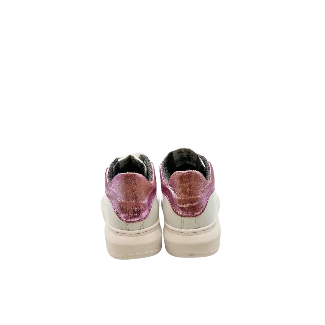 B68 Iconic White/Pink Barbera Biella - Scarpe Fatte a Mano