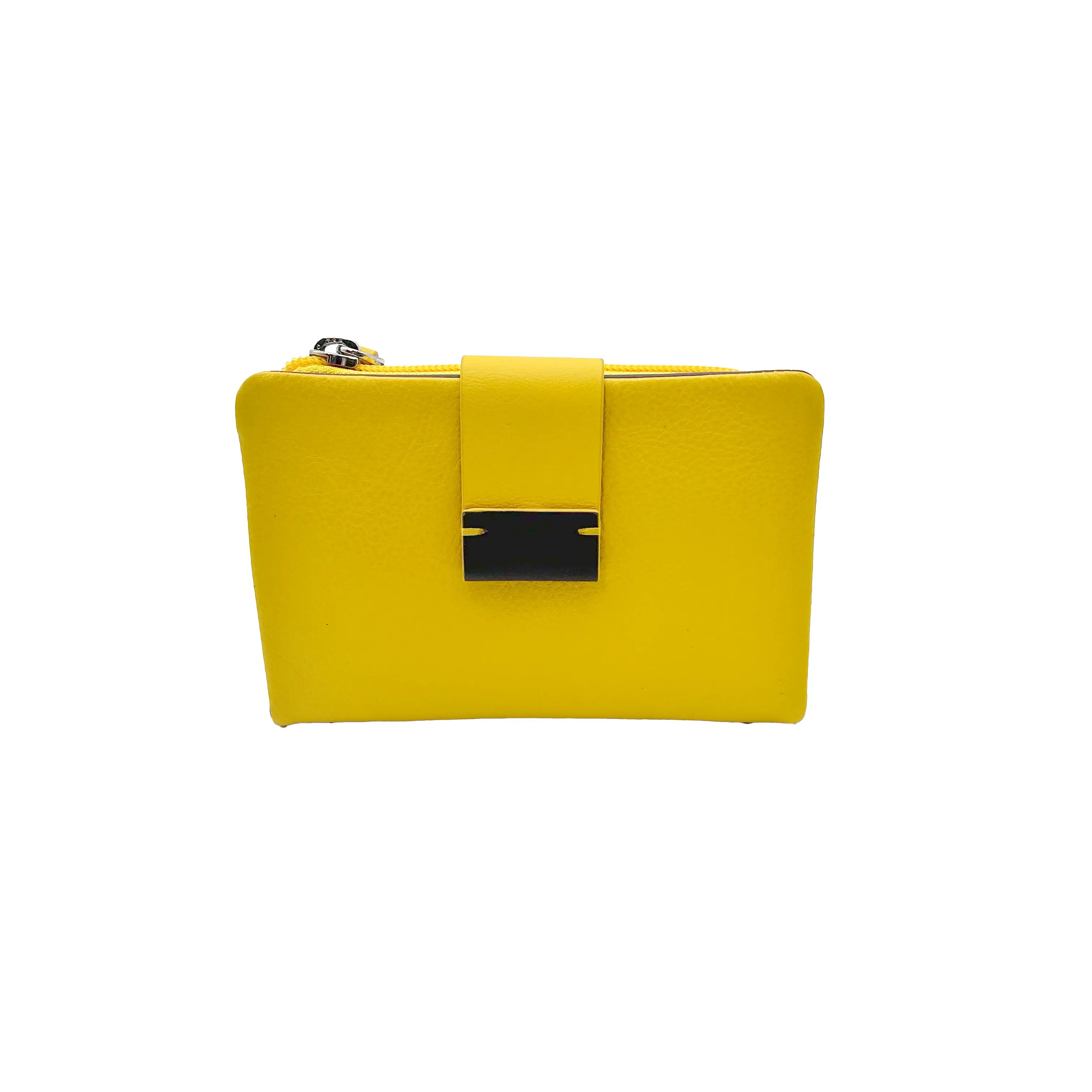 6046 Portafoglio Donna Giallo/Moro - Scarpe Biella | Barbera Sandro e Figli snc