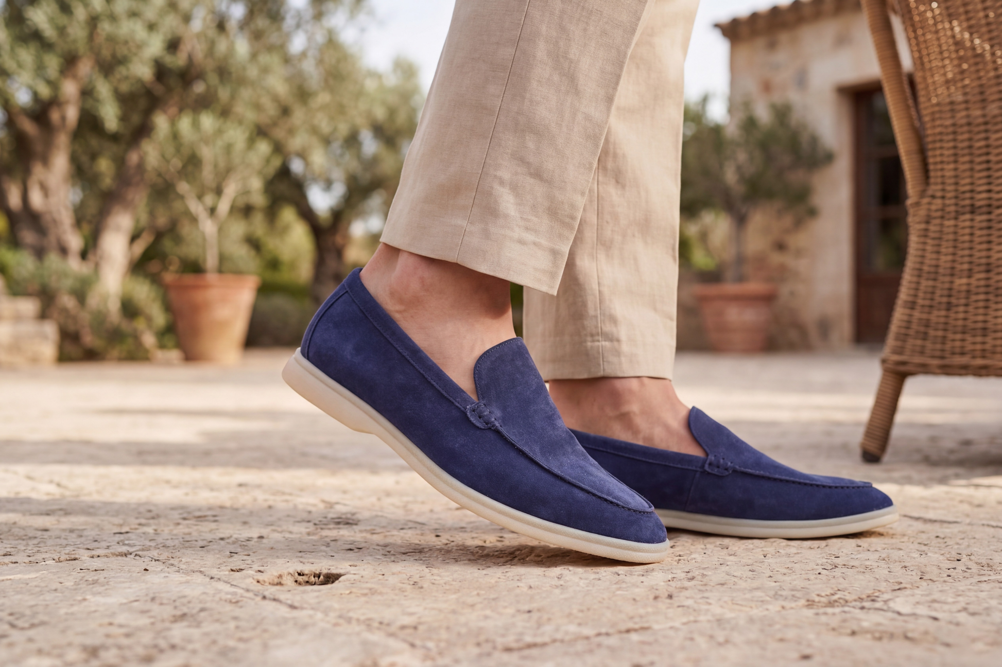 797-24 Mocassino Indaco Barbera Biella - Scarpe Fatte a Mano