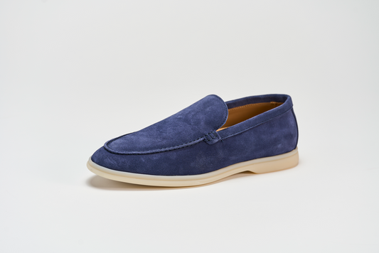 797-24 Mocassino Indaco Barbera Biella - Scarpe Fatte a Mano