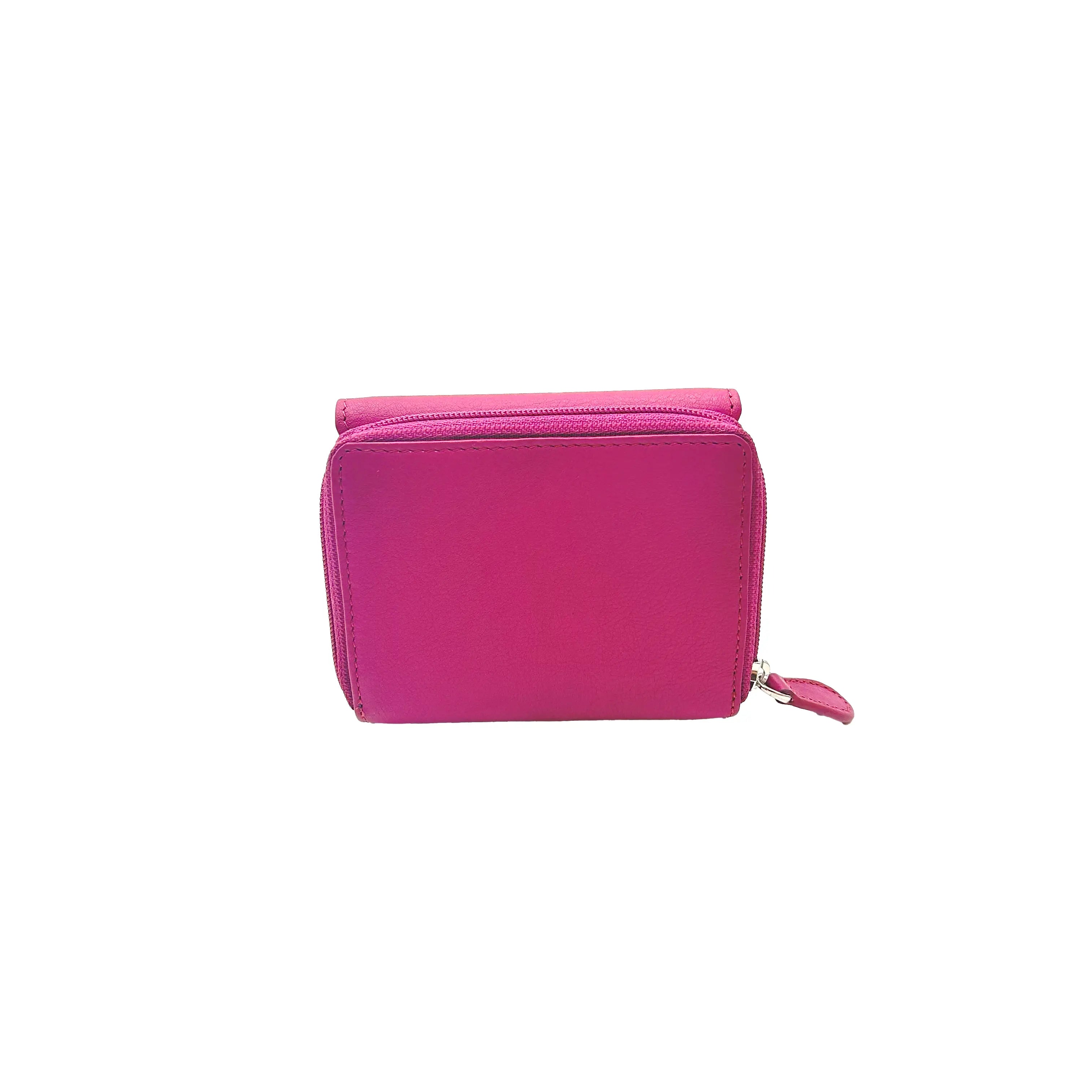 8846 Portafoglio Donna Piccolo Fucsia/Blu - Scarpe Biella | Barbera Sandro e Figli snc