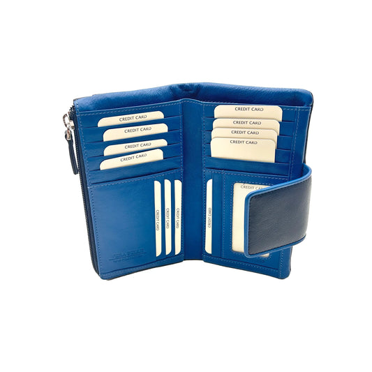 9327 Portafoglio Donna Blu/Reef - Scarpe Biella | Barbera Sandro e Figli snc