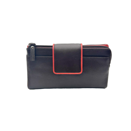 9327 Portafoglio Donna Nero/Rosso - Scarpe Biella | Barbera Sandro e Figli snc