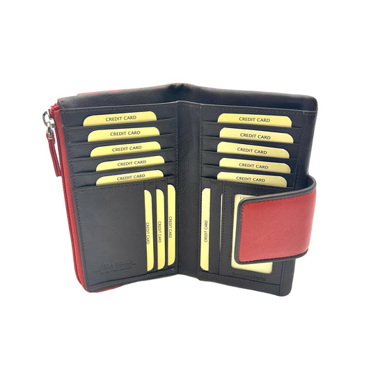 9327 Portafoglio Donna Orange/Moro - Scarpe Biella | Barbera Sandro e Figli snc