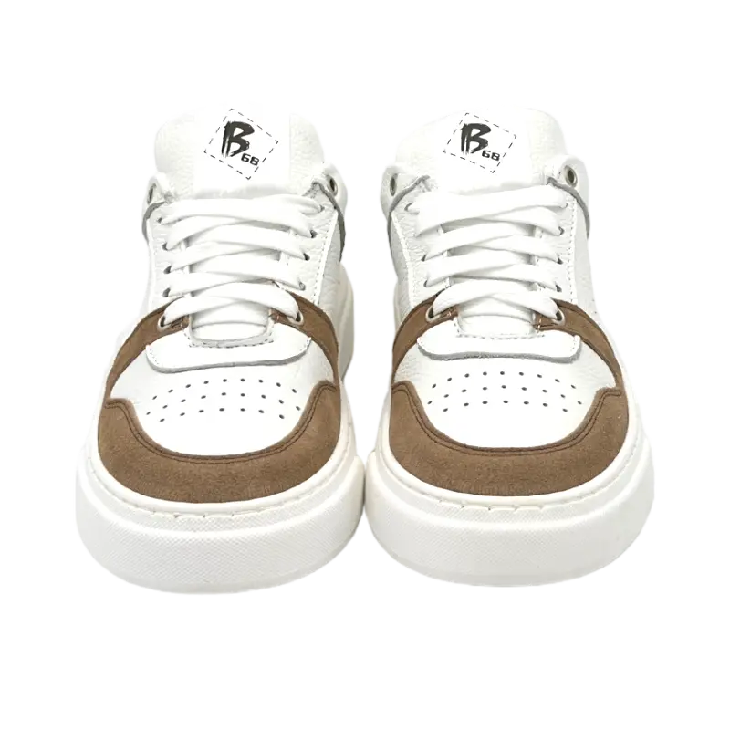 B68 Materia White/Brown - Scarpe Biella | Barbera Sandro e Figli snc