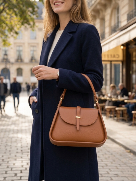 Borsa a mano in pelle - BAEN 35838 Cuoio Barbera Biella - Scarpe Fatte a Mano