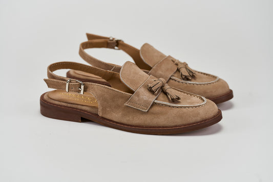 327-04 Camoscio Sabbia Barbera Biella - Scarpe Fatte a Mano
