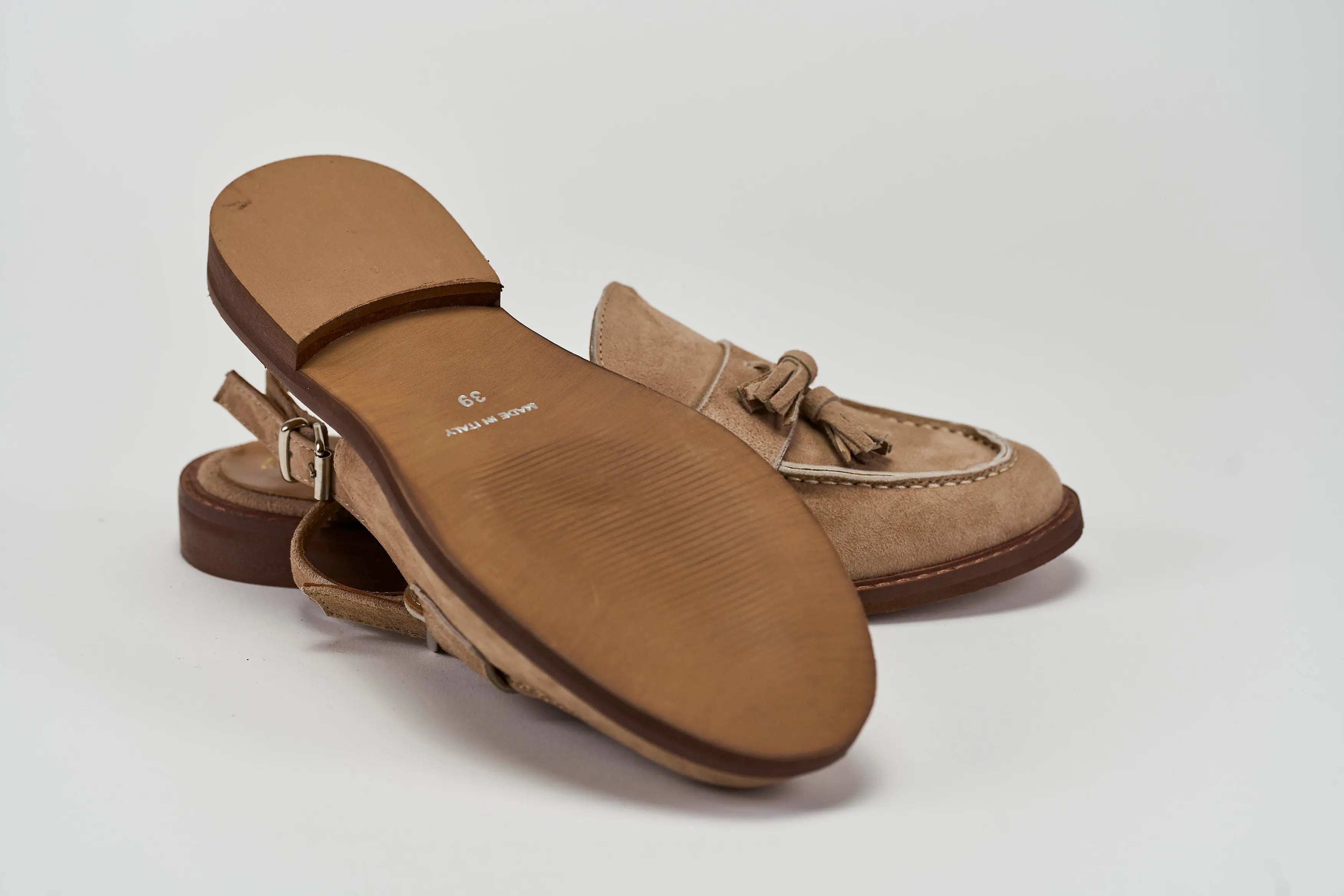 327-04 Camoscio Sabbia Barbera Biella - Scarpe Fatte a Mano
