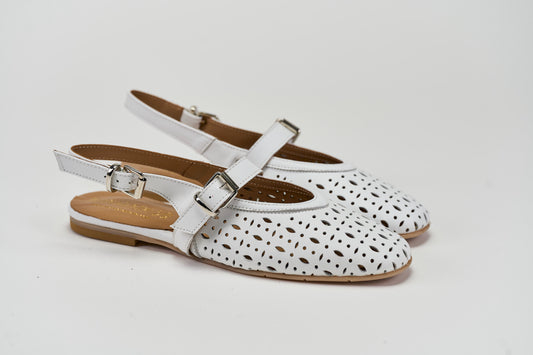 Ambra 13 Bianco Barbera Biella - Scarpe Fatte a Mano