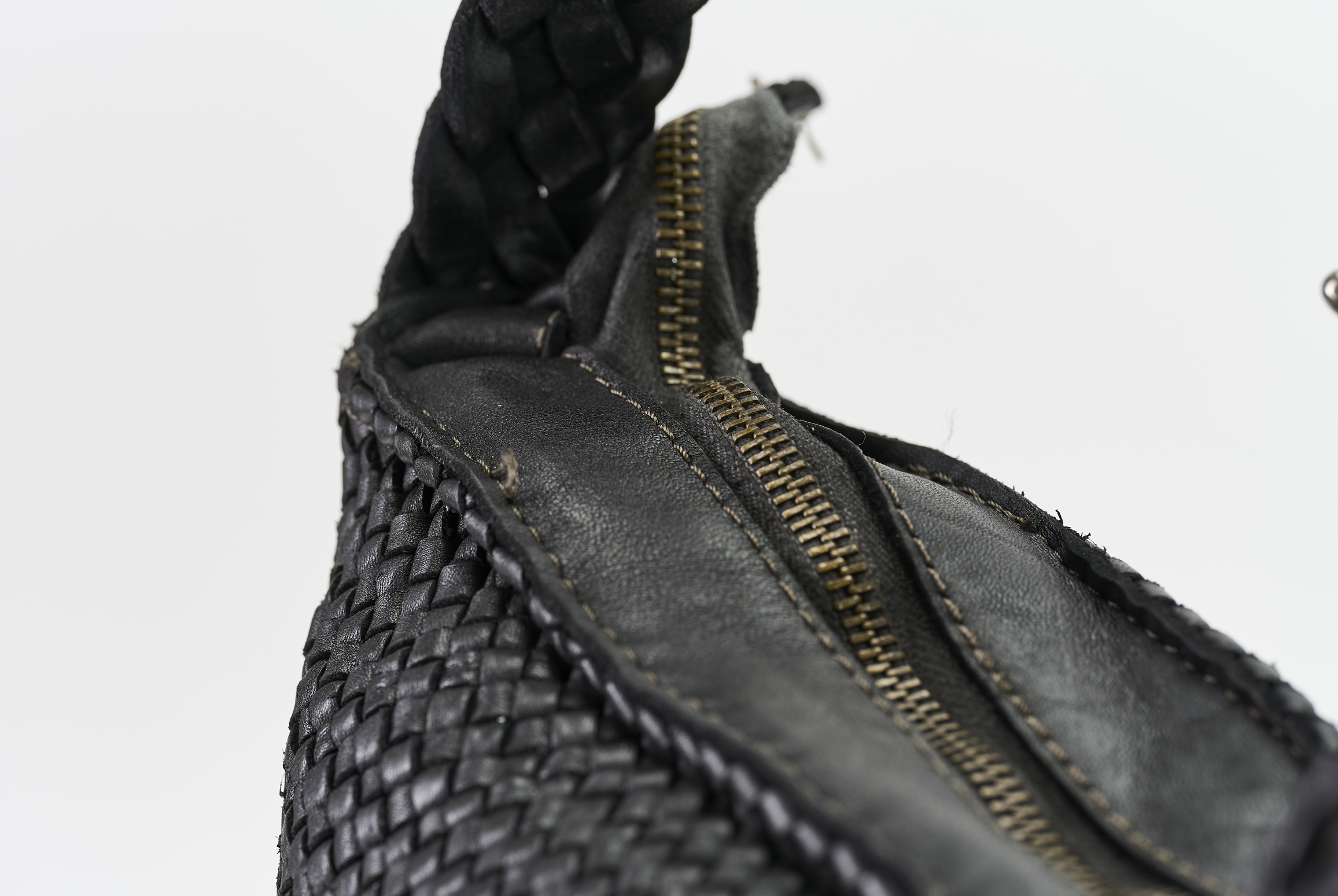 Borsa 2036 intreccio nero Barbera Biella - Scarpe Fatte a Mano