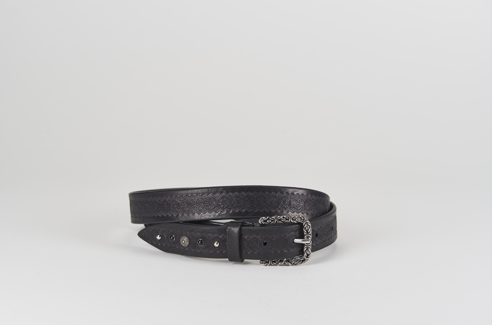 Cintura 002 30 Nero Barbera Biella - Scarpe Fatte a Mano