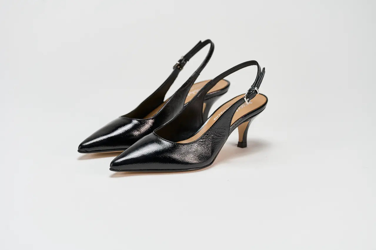 Chanel tacco 50 - 3319-04 Nero Barbera Biella - Scarpe Fatte a Mano