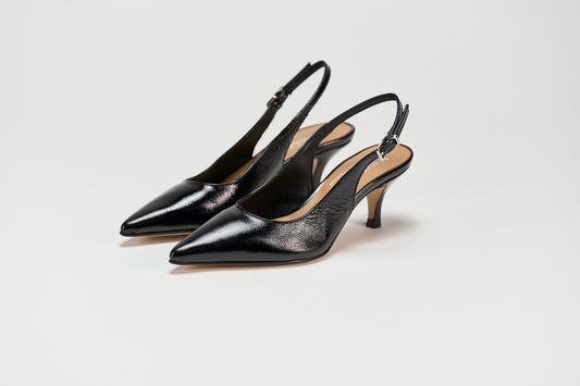 Decolte tacco 50 - 3359-04 Nero Barbera Biella - Scarpe Fatte a Mano