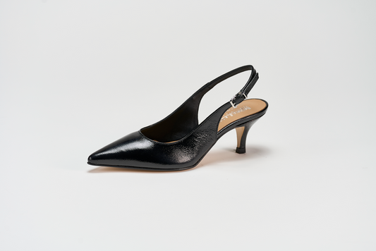 Decolte tacco 50 - 3359-04 Nero Barbera Biella - Scarpe Fatte a Mano