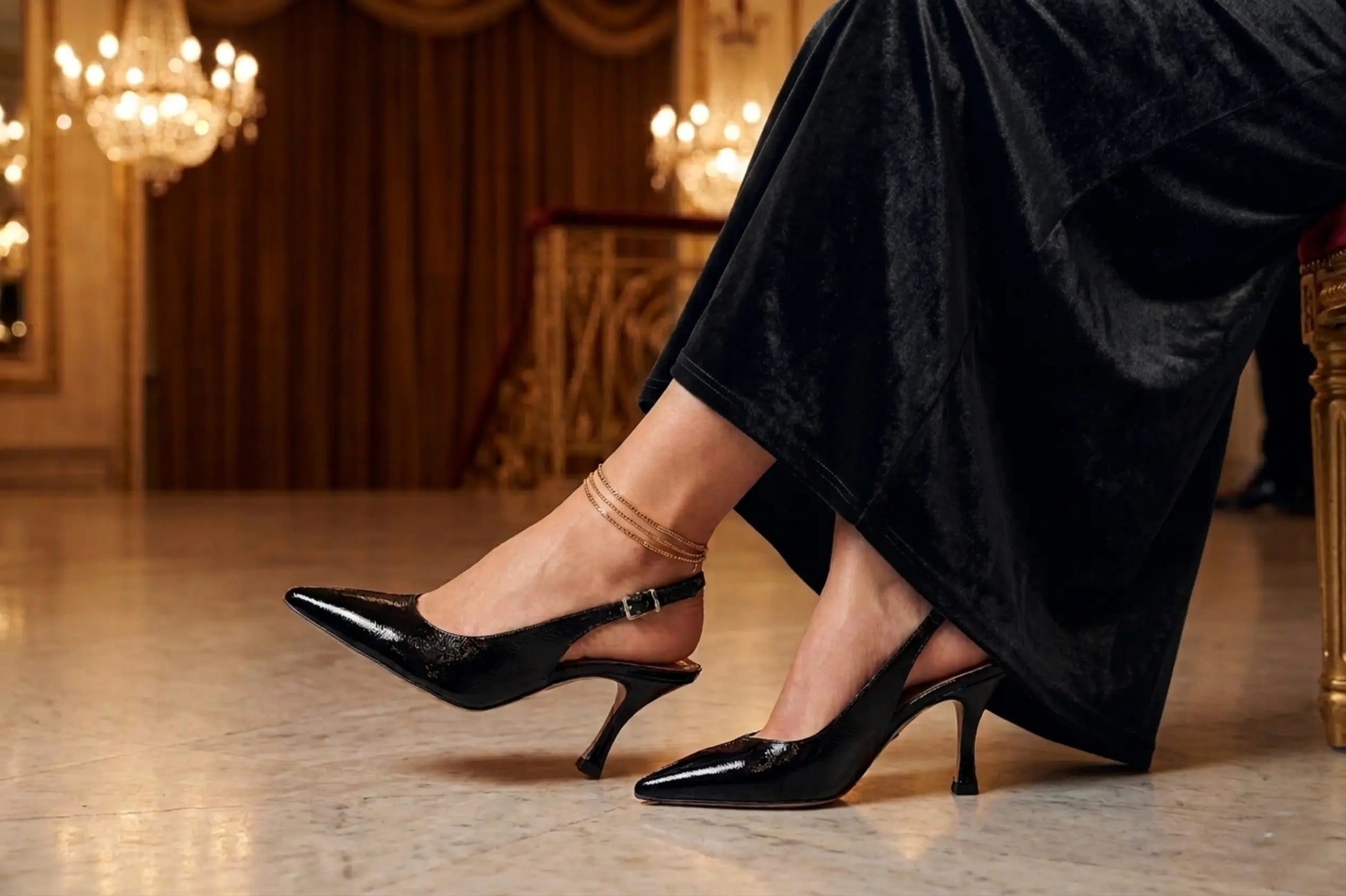 Chanel tacco 70 - 3359-04 Nero Barbera Biella - Scarpe Fatte a Mano