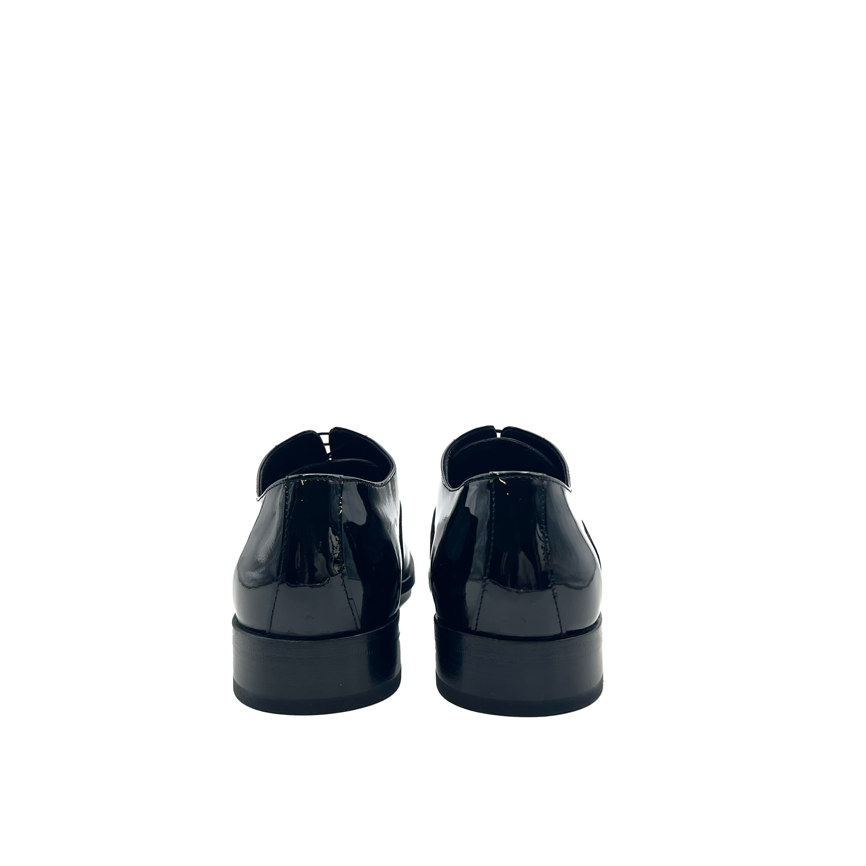 1132 Oxford Vernice Nera Barbera Biella - Scarpe Fatte a Mano