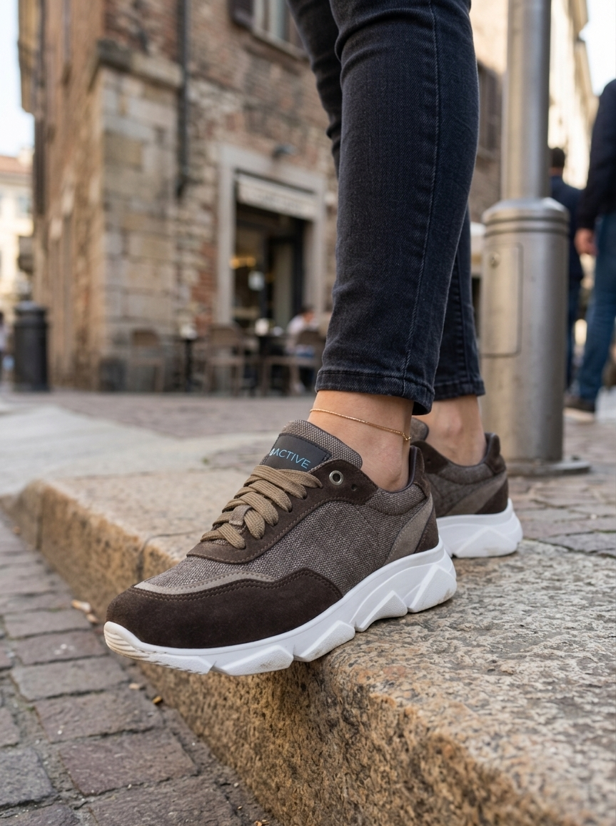 Wooly Runix Lady Brown Barbera Biella - Scarpe Fatte a Mano