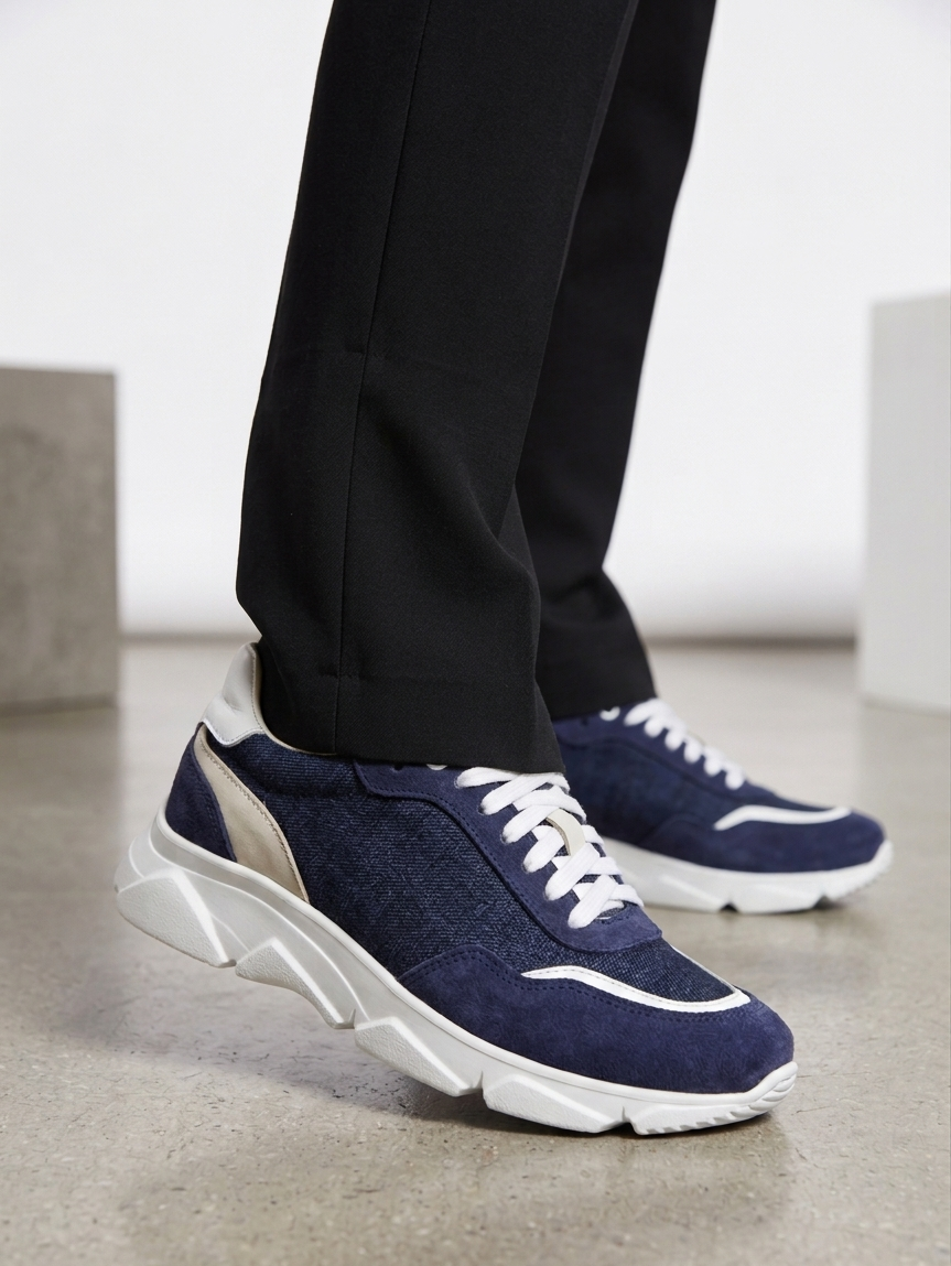 Wooly Runix Lady Blu Barbera Biella - Scarpe Fatte a Mano