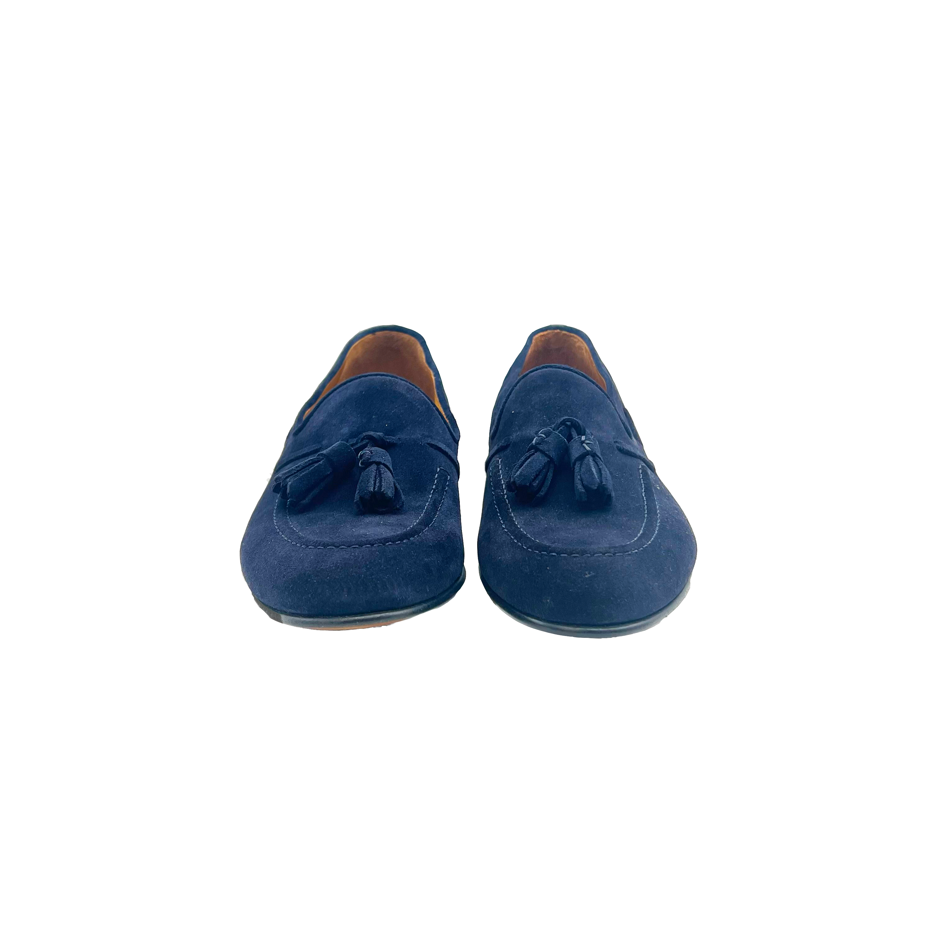 45218 Suede Navy Barbera Biella - Scarpe Fatte a Mano