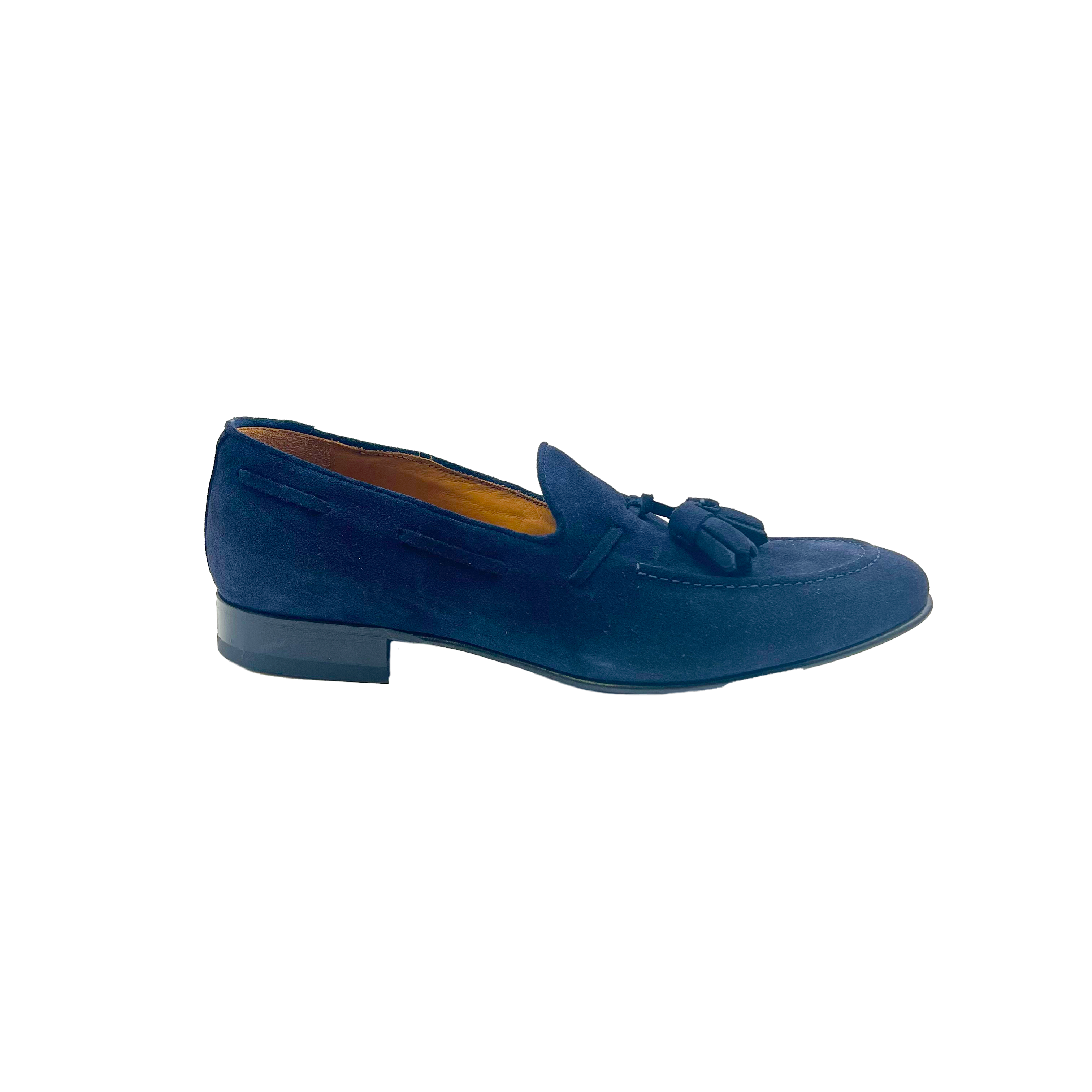 45218 Suede Navy Barbera Biella - Scarpe Fatte a Mano