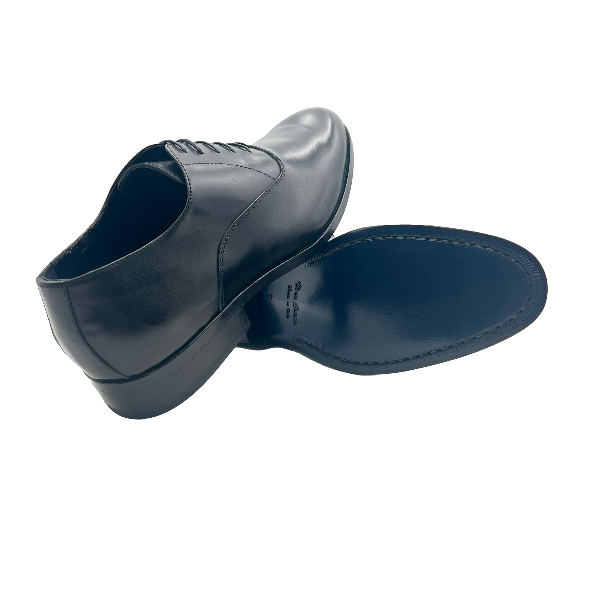 1132 Vitello Nero Barbera Biella - Scarpe Fatte a Mano