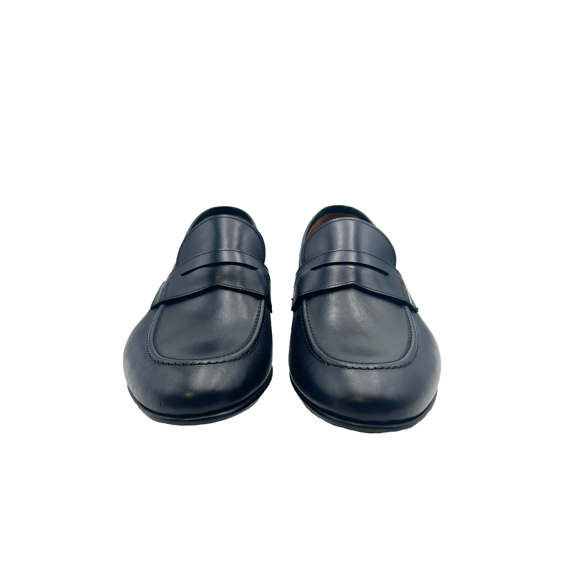Mocassino Penny Loafers 4228 Nero Barbera Biella - Scarpe Fatte a Mano