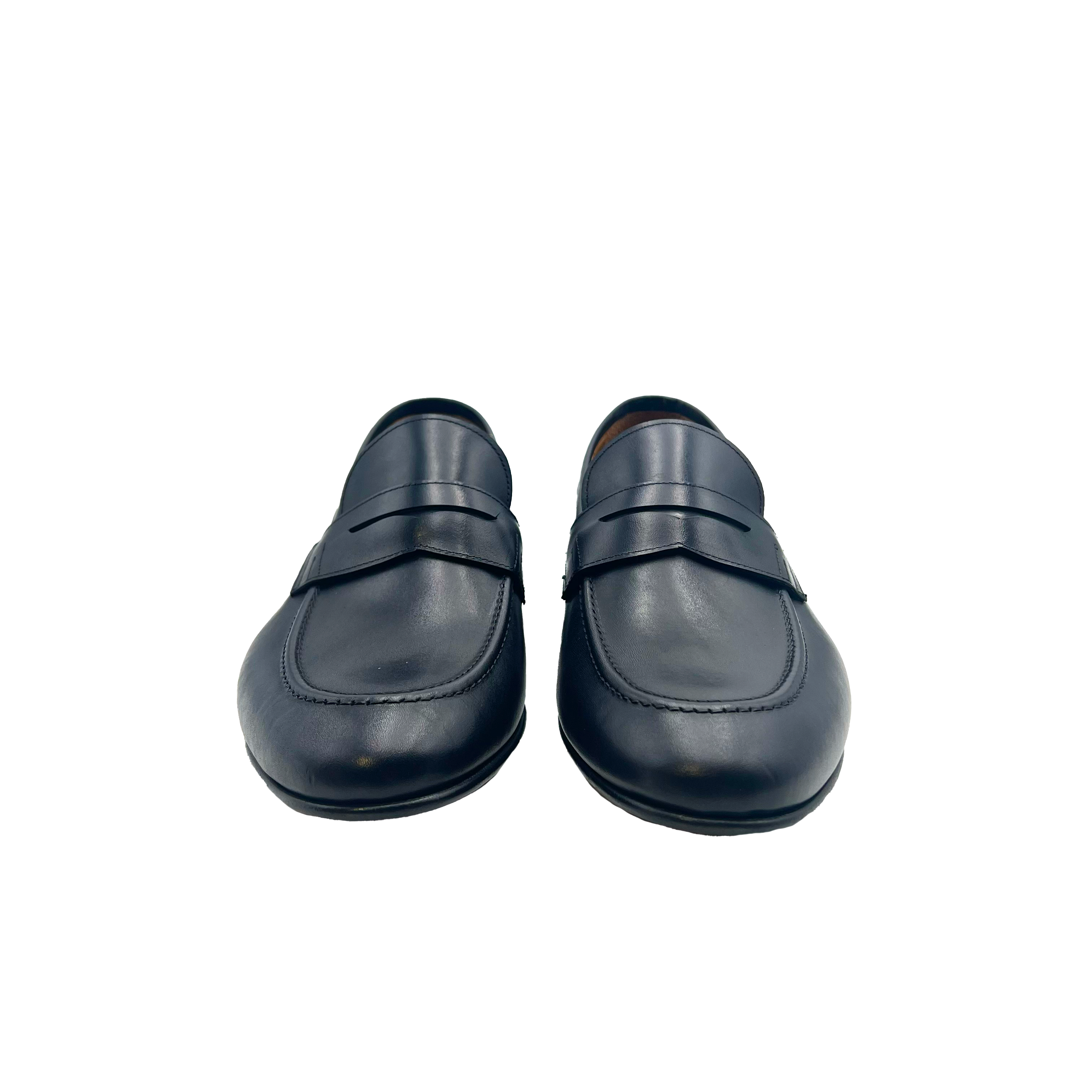 Mocassino Penny Loafers 4228 Nero Barbera Biella - Scarpe Fatte a Mano