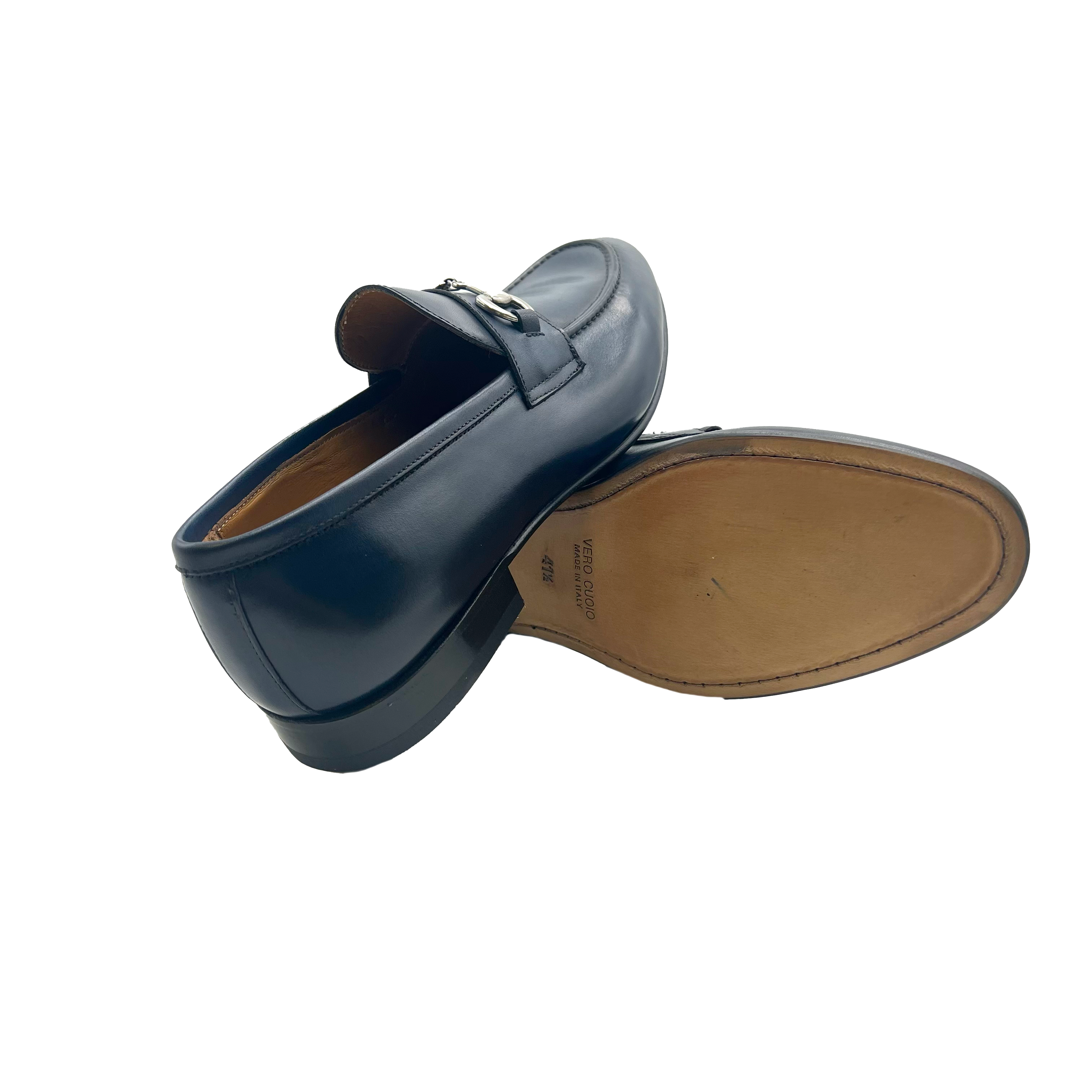 Mocassino morsetto 4228 M.  Blu Barbera Biella - Scarpe Fatte a Mano