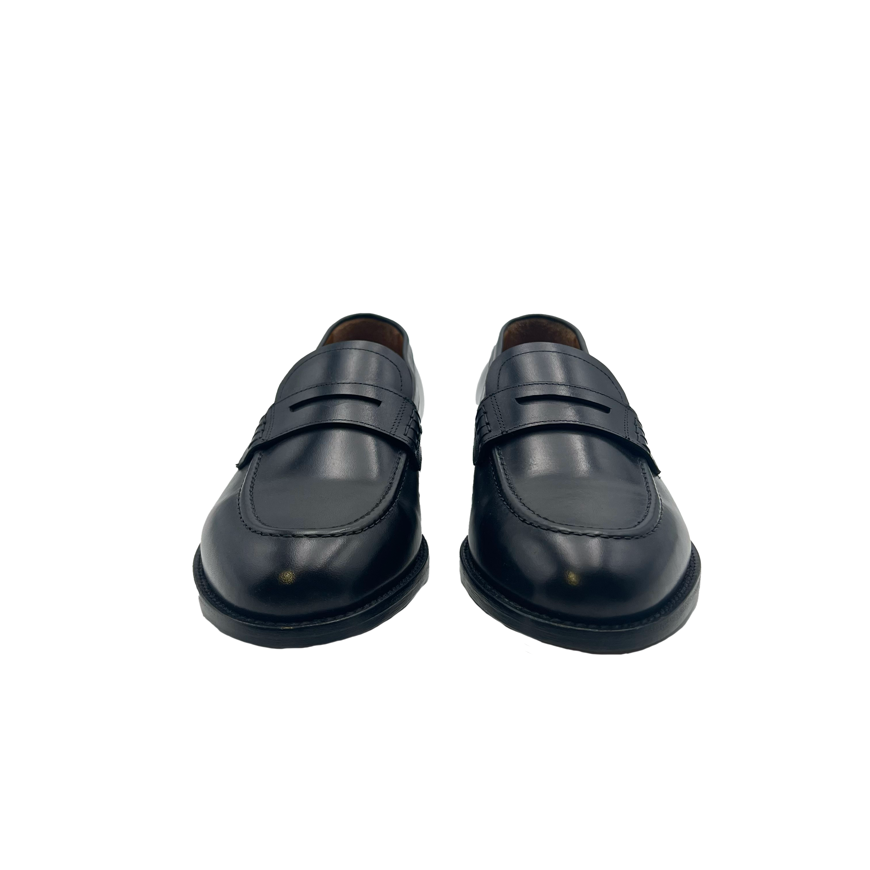 Penny Loafers 4410 Nero Barbera Biella - Scarpe Fatte a Mano