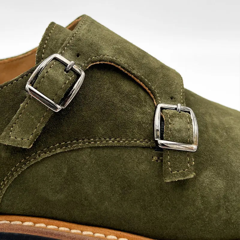 1528 GoRain Verde Barbera Biella - Scarpe Fatte a Mano