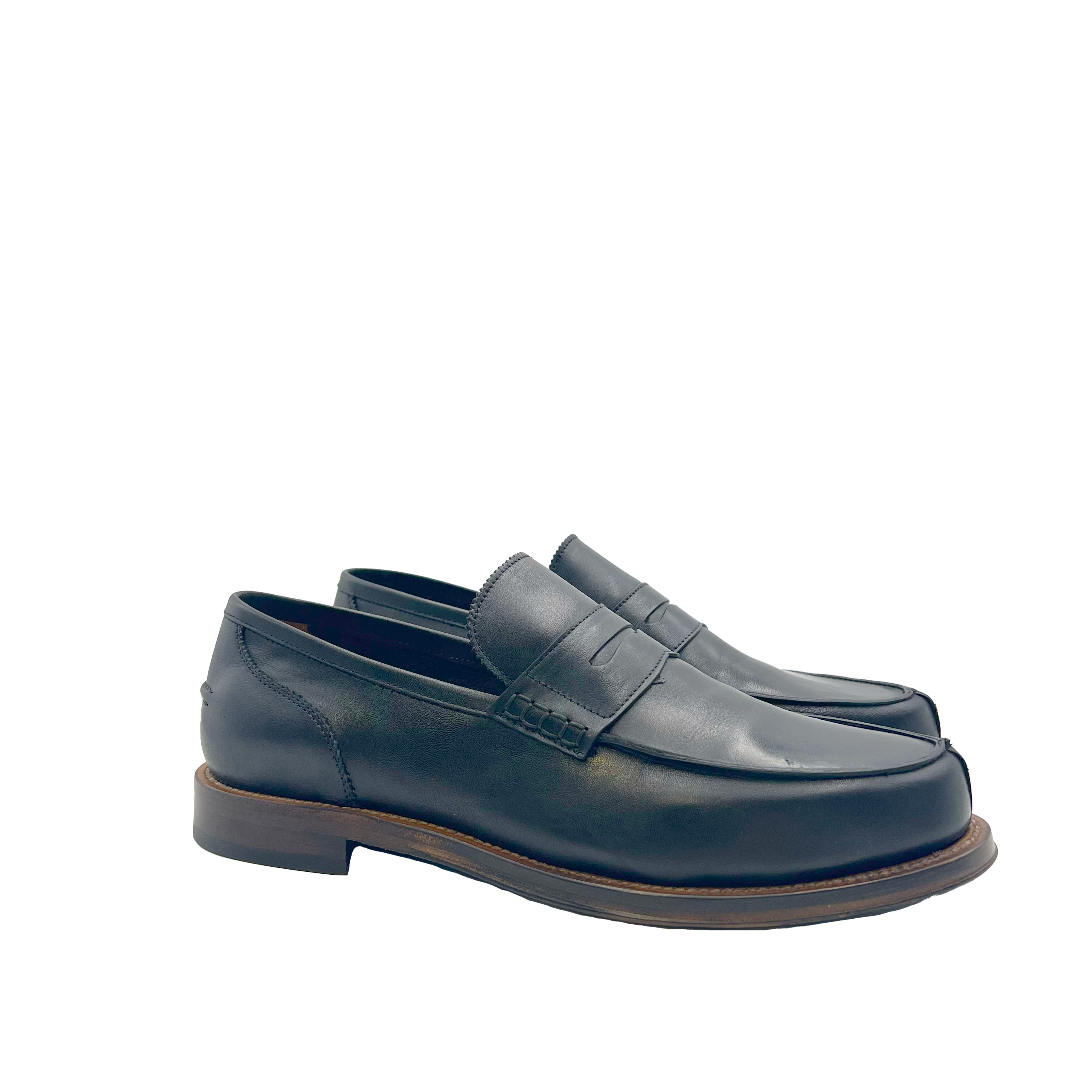 College Nero 2400 Barbera Biella - Scarpe Fatte a Mano