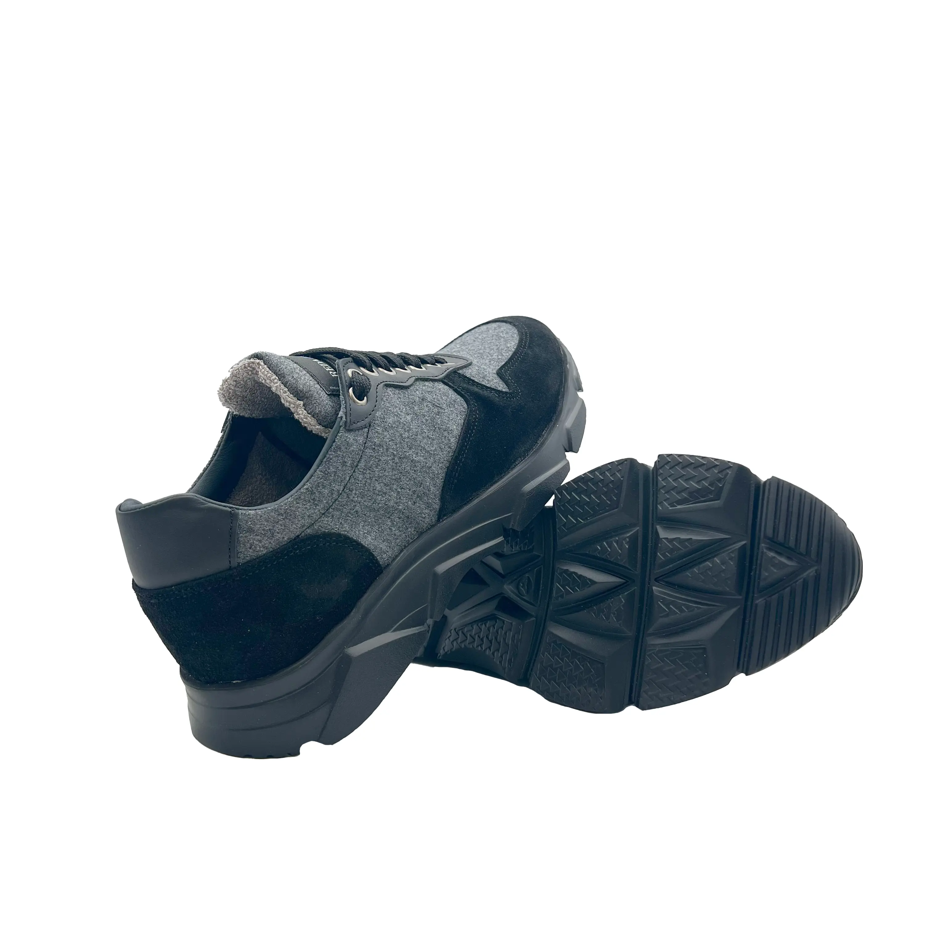 Wooly City Run Grigio Barbera Biella - Scarpe Fatte a Mano