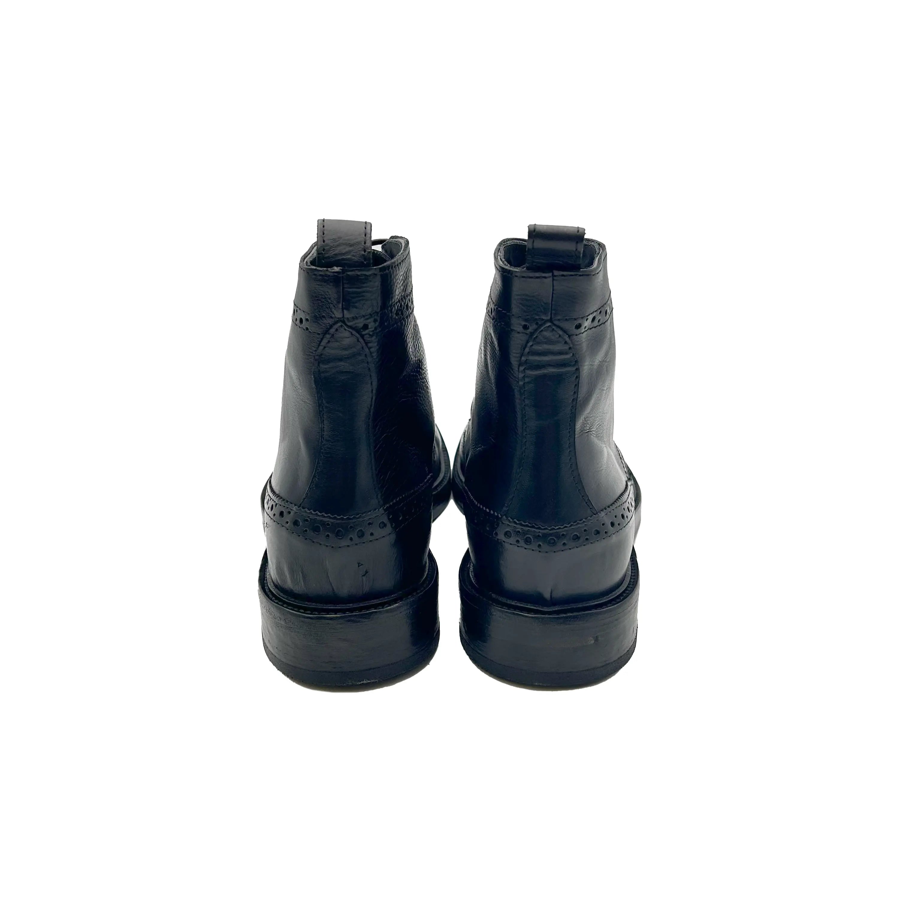 34209 Wax Nero Barbera Biella - Scarpe Fatte a Mano