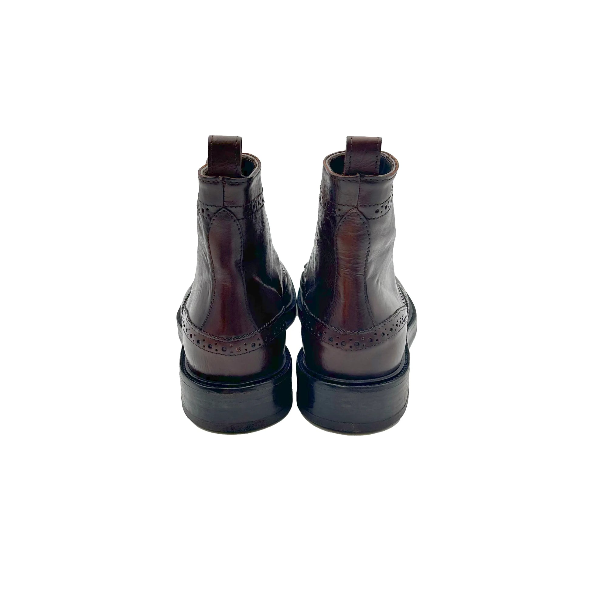 34209 Wax Old Brown Barbera Biella - Scarpe Fatte a Mano