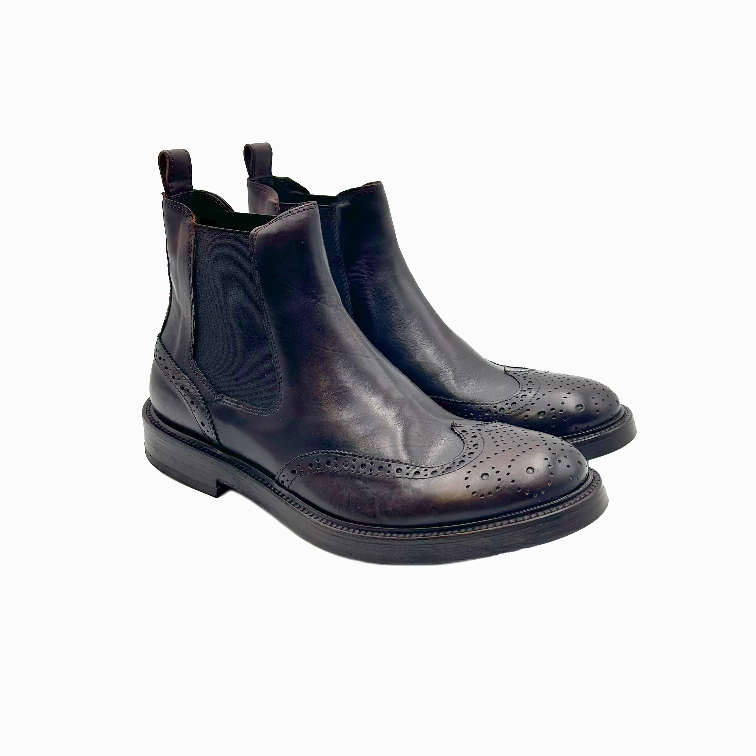 1732 Wax Cioccolato Barbera Biella - Scarpe Fatte a Mano