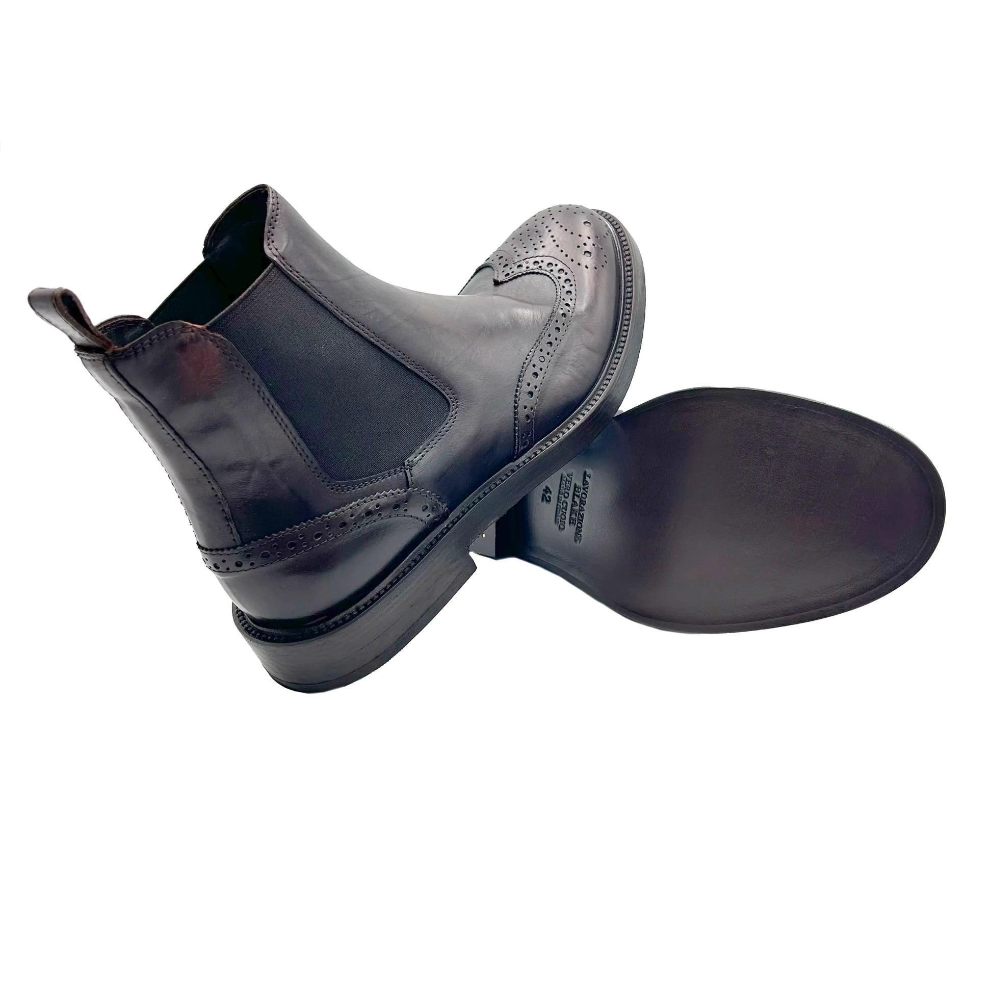 1732 Wax Cioccolato Barbera Biella - Scarpe Fatte a Mano