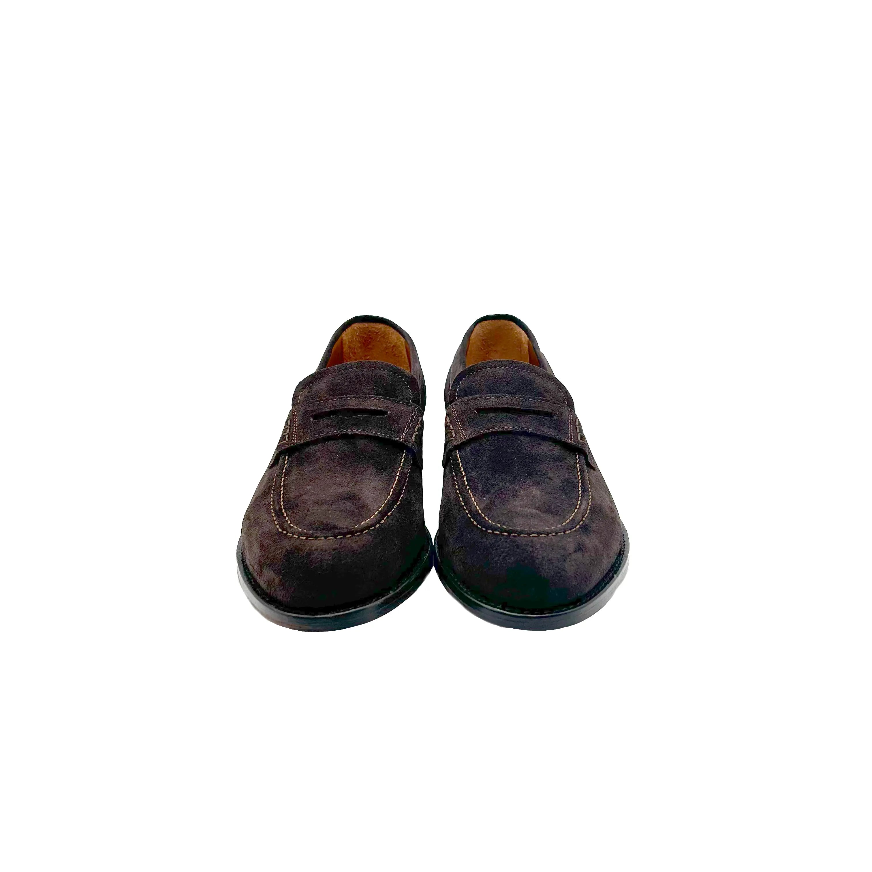 Penny Loafers 4410 Gorain T.Moro Barbera Biella - Scarpe Fatte a Mano