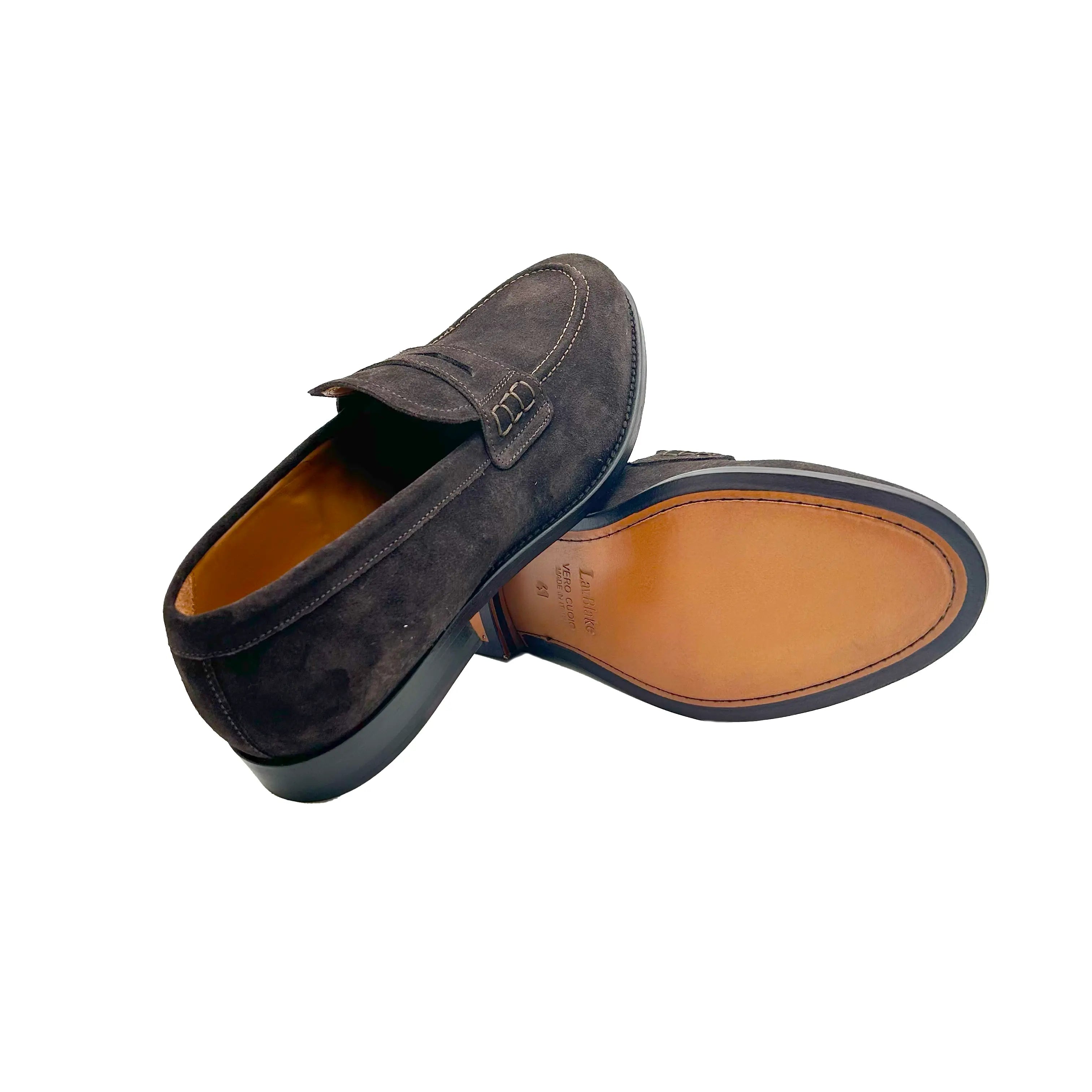 Penny Loafers 4410 Gorain T.Moro Barbera Biella - Scarpe Fatte a Mano