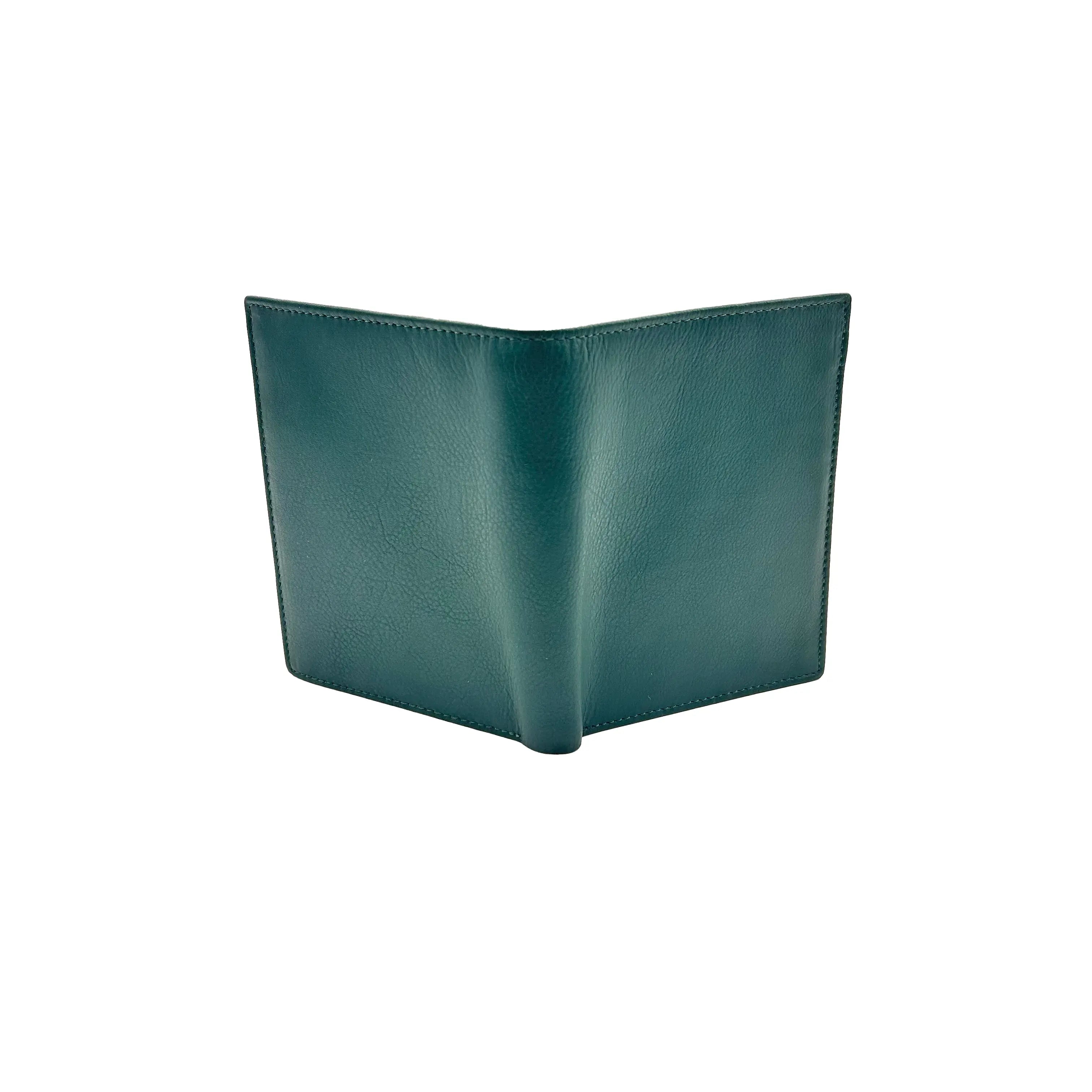 Portafoglio Verticale Piccolo Nappa Green 8103 Barbera Biella - Scarpe Fatte a Mano