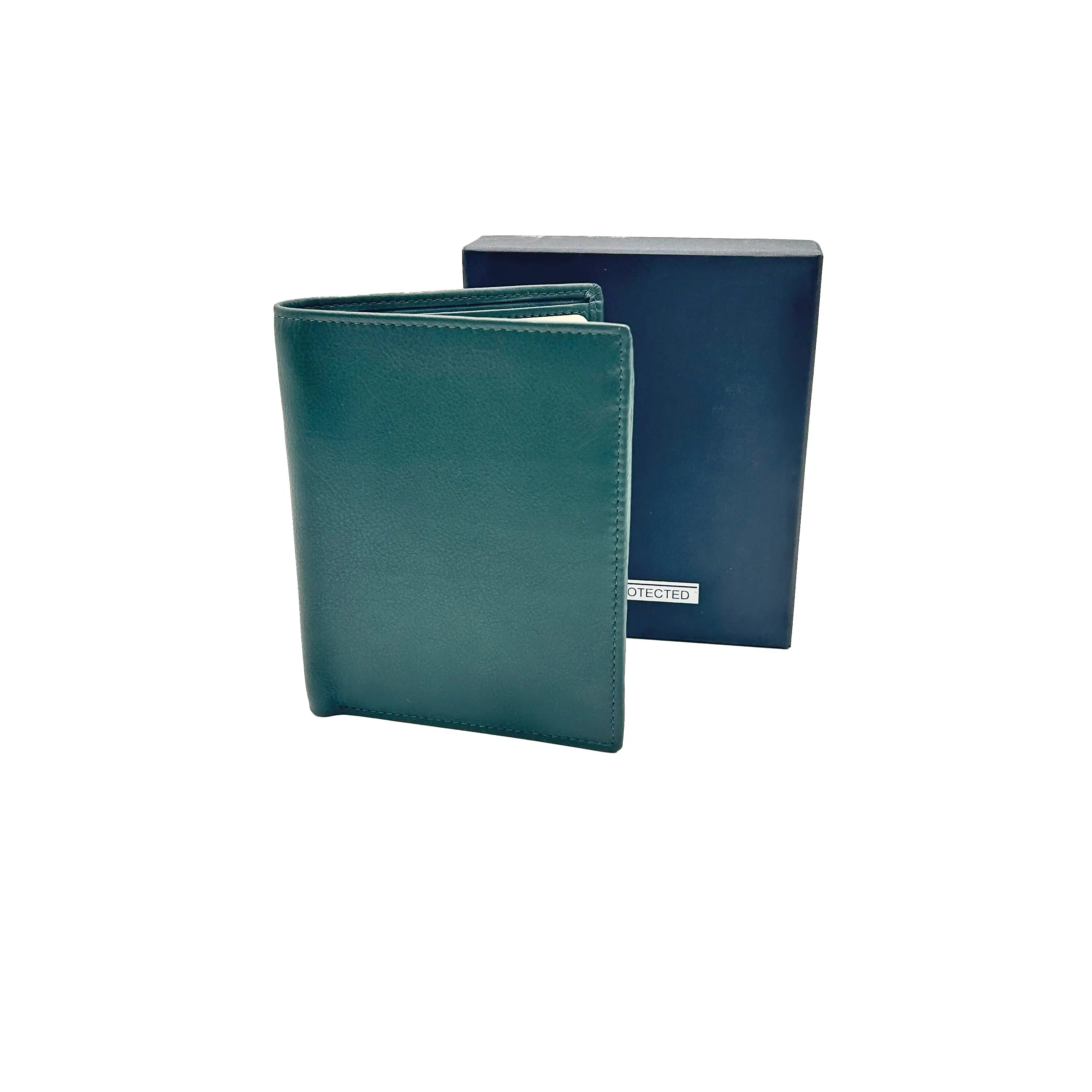 Portafoglio Verticale Piccolo Nappa Green 8103 Barbera Biella - Scarpe Fatte a Mano